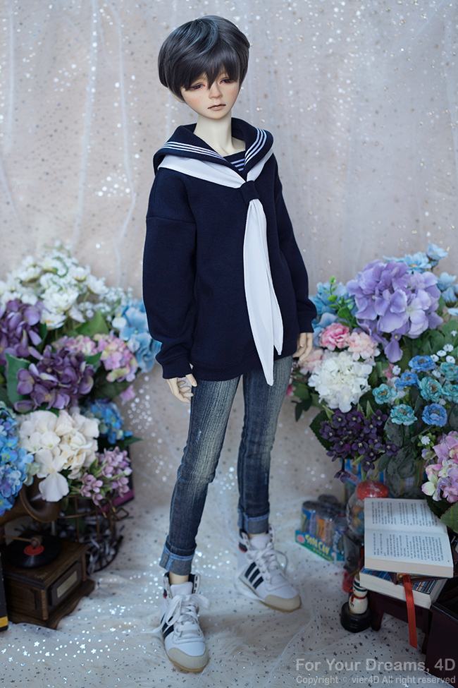 【 4D 】SD17少年用 セーラー服：ベイリーフ (紺)_6