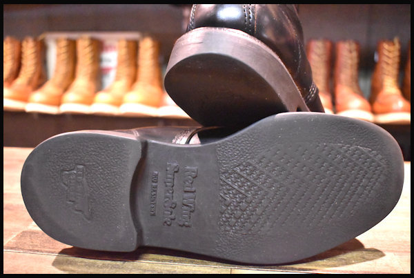 0 スーパーソール RED レッドウィング WING REDWING 15年レッドウィング MOC-TOE SOLE | 黒 WING&frasl;レッドウイング「6 (レッドウィング)REDWING クラシックワークブーツ 1 27.5