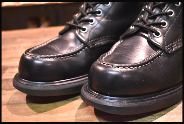 0 スーパーソール RED レッドウィング WING REDWING 15年レッドウィング MOC-TOE SOLE | 黒 WING&frasl;レッドウイング「6 (レッドウィング)REDWING クラシックワークブーツ 1 27.5