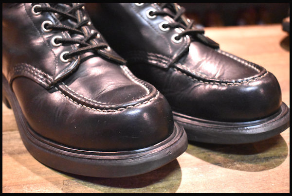 0 スーパーソール RED レッドウィング WING REDWING 15年レッドウィング MOC-TOE SOLE | 黒 WING&frasl;レッドウイング「6 (レッドウィング)REDWING クラシックワークブーツ 1 27.5