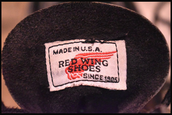 0 スーパーソール RED レッドウィング WING REDWING 15年レッドウィング MOC-TOE SOLE | 黒 WING&frasl;レッドウイング「6 (レッドウィング)REDWING クラシックワークブーツ 1 27.5