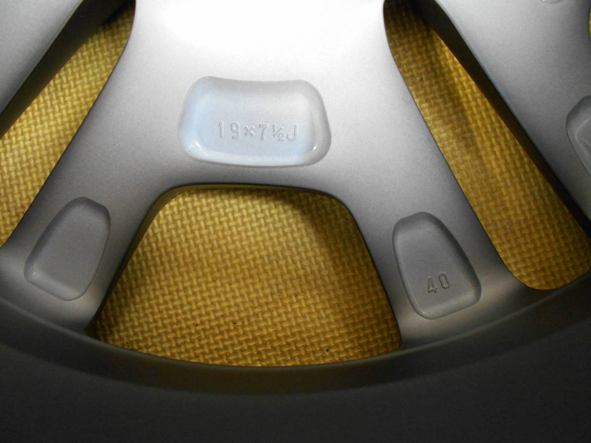 RAV4 新車外しトヨタ 新車外し ヨコハマ AVID 純正タイヤホイールセット1本新車 新車外しトヨタ 新型RAV4 Adventure純正ホイール1本 19インチ7.5J+40 114.3-5H 熊本(送料無料) 切削光輝＋ブラック＋マットクリア塗装④