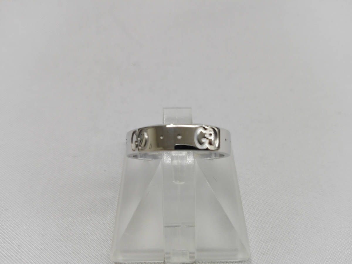 グッチ アイコン GUCCI K18WG ホワイトゴールド ⁄ リング 駅南やまご 