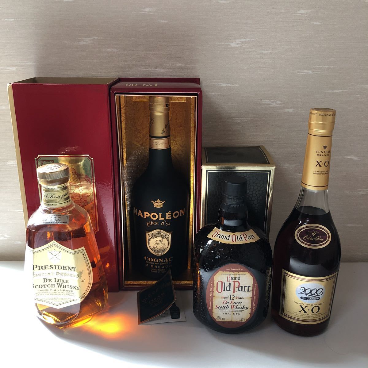U-435】お酒☆まとめて 4本 セット☆Ballantine's/COURVOISIER/CAMUS