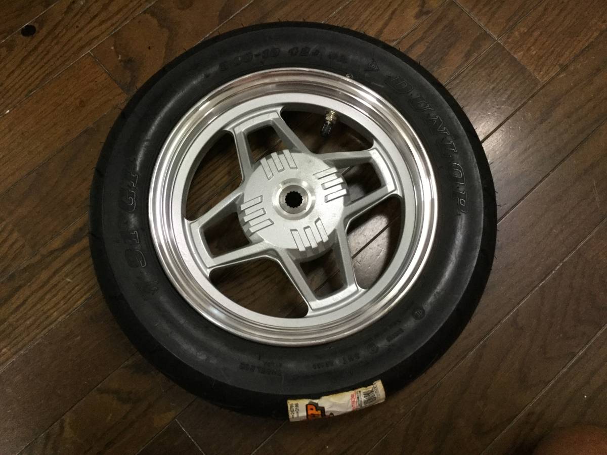 奇跡の新品！アクティブ純正オールアルミリアホイール 縦型ジョグや