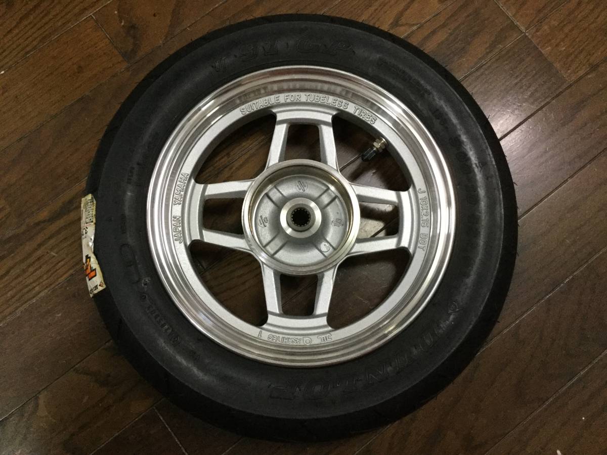 奇跡の新品！アクティブ純正オールアルミリアホイール 縦型ジョグや