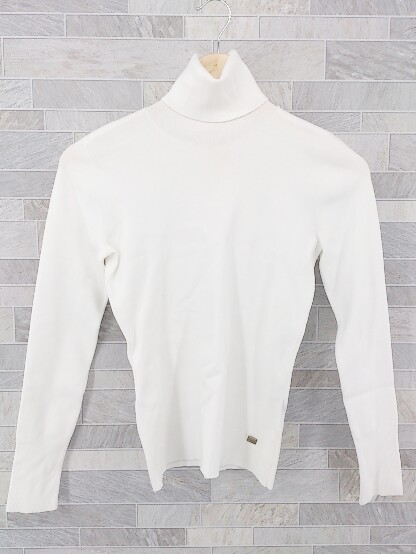 ◇ foxey new york ニット 長袖 タートルネック セーター 29449 38 ホワイト * 1002797917157