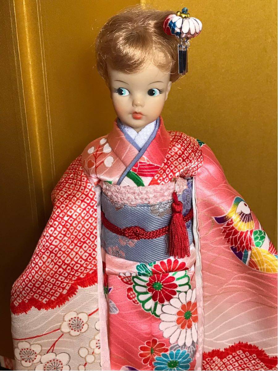 タカラ きもの シオン ジェニーフレンド 黒髪ロング 着物 草履 セット