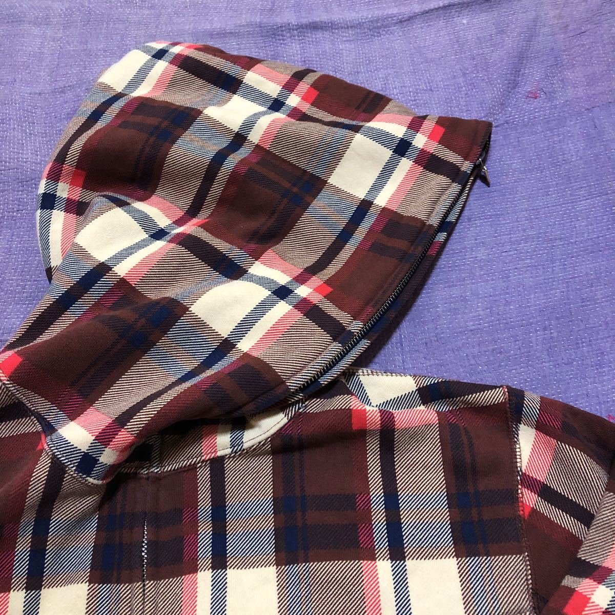 A BATHING APE ア ベイシング エイプ チェック柄ジップパーカー 