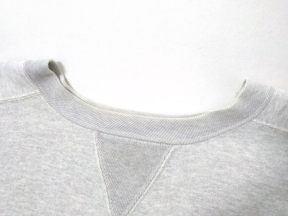JOE MCCOY スウェット 前V ガゼット グレー カレッジロゴ Lサイズ JOE