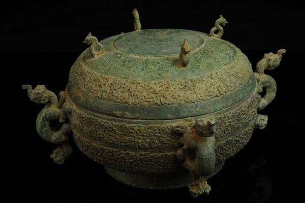 【限定SALE，新作】 NOV053 青銅器 青銅器細密幾何学紋 蓋物 古酒器 祭祀礼器古玩 中国美術 春秋殷周時代(銅製)｜売買されたオークション情報、yahooの商品情報をアーカイブ公開 - オークファン その他