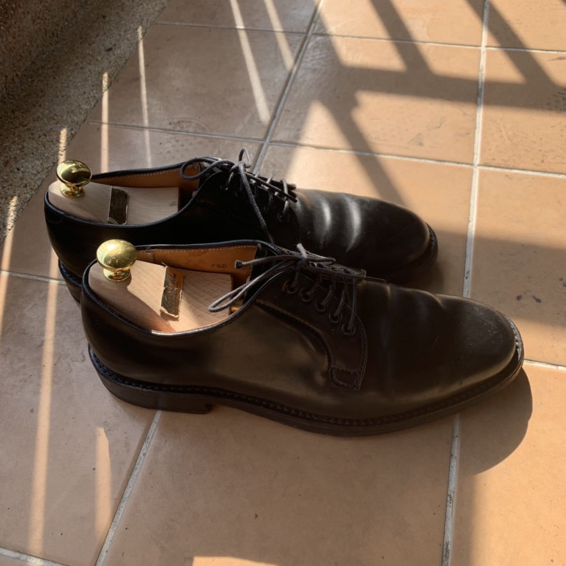 レア オールデン製 Brooks Brothers コードバン 短靴 革靴 レザー