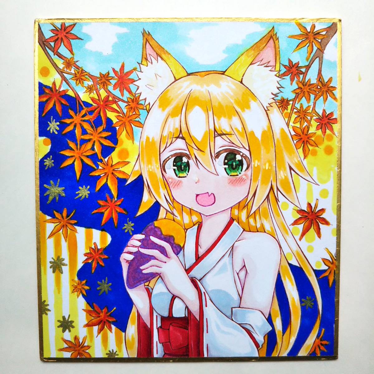 ◇同人手描きイラストオリジナル オリジナル手描きイラスト ◇ 狐っ娘