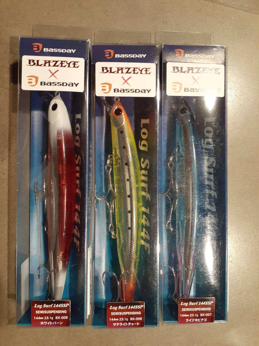 超希少 BLAZEYE ブレイズアイ 限定カラー Bassday Log Surf 144F