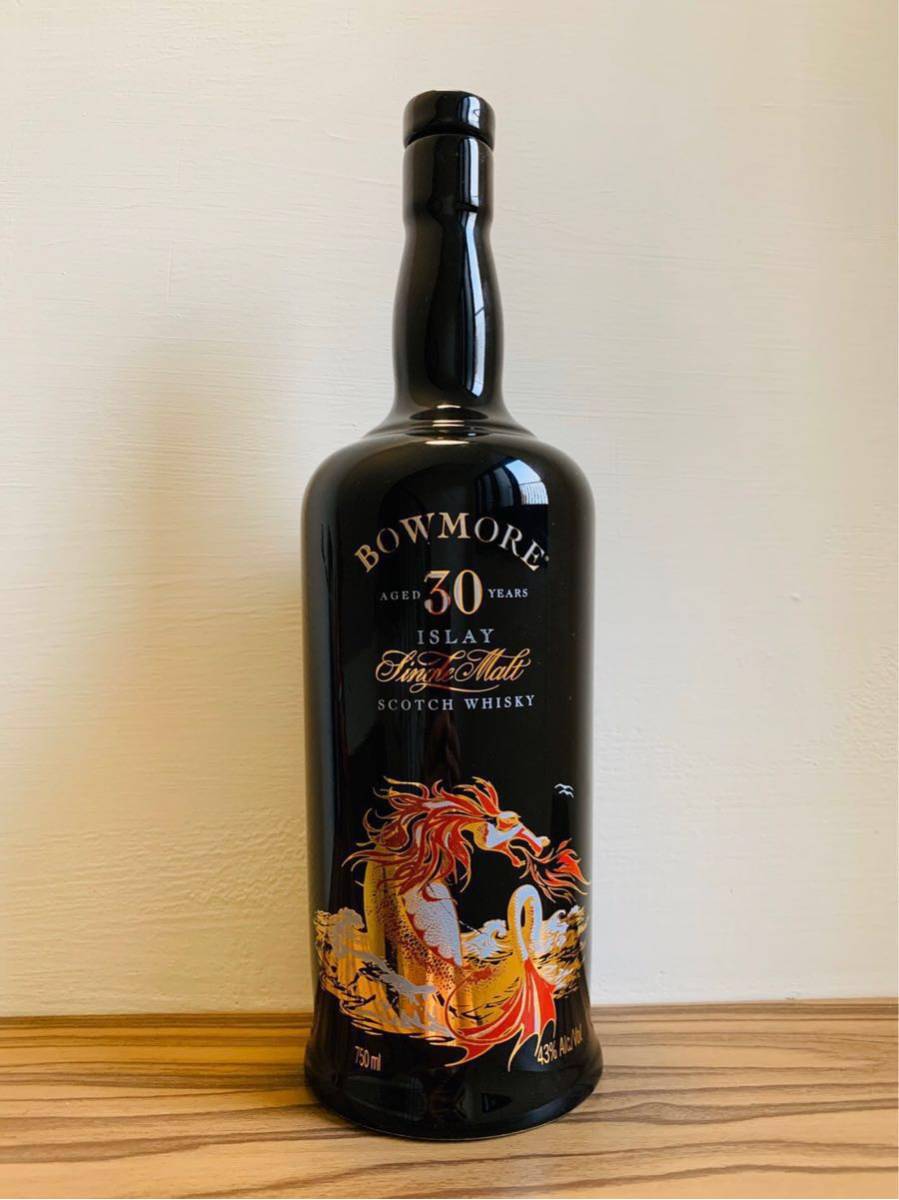 BOWMORE ボウモア 30年 ドラゴンボトル 750ml 43% 陶器 1421g