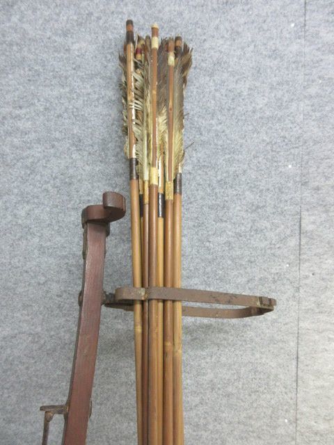 文 26687 矢筒 箙 えびら 矢13本付 狩猟戦闘射手弓矢弓道古式銃骨董古物(武具)|売買されたオークション情報、yahooの商品情報を ...