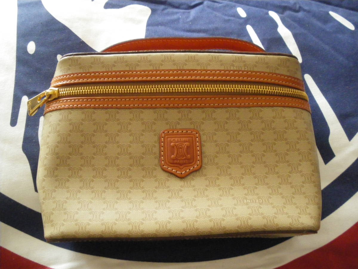 セリーヌ CELINE マカダム柄 1円 ミニ PVC マカダム PVC×レザー 
