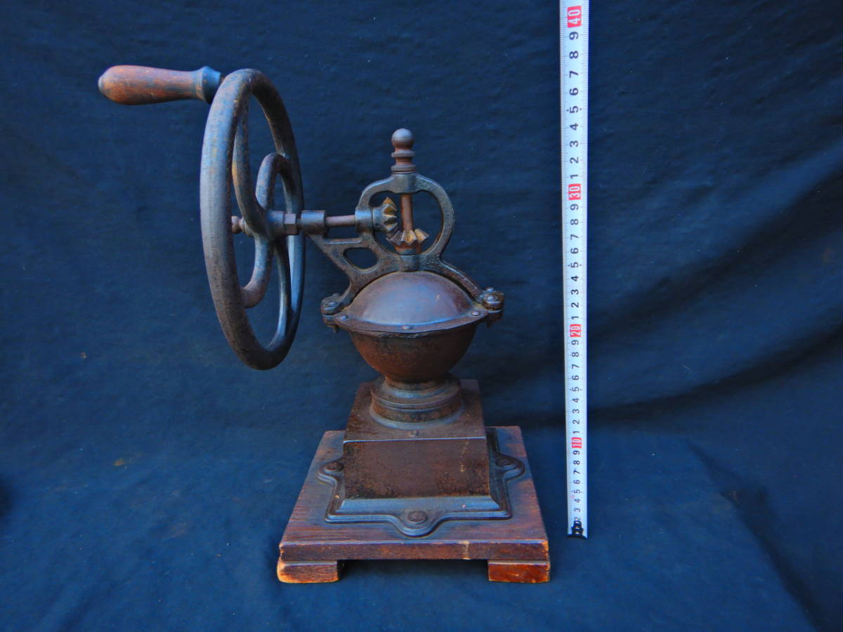 コーヒーミル アンティーク レトロ インテリア コーヒー 手挽き 大型 