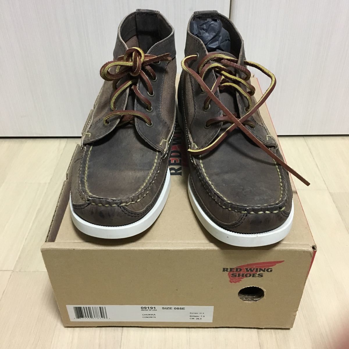 未使用】REDWING レッドウィング 9191 チャッカブーツ US8.5 26.5cm 