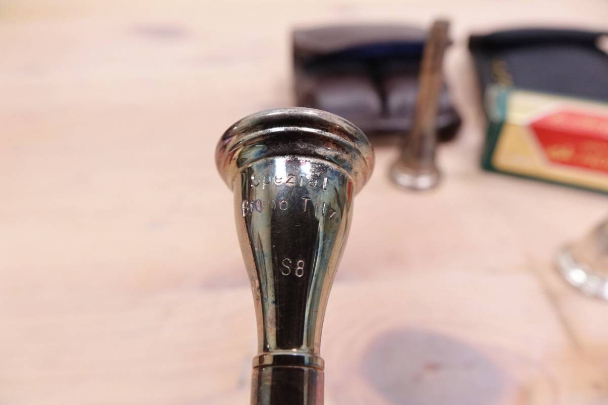 ホルン マウスピース 3点セット Spezial Bruno Tilz S8 × 2個 / KAWAI E.Schmid No.8 × 1個