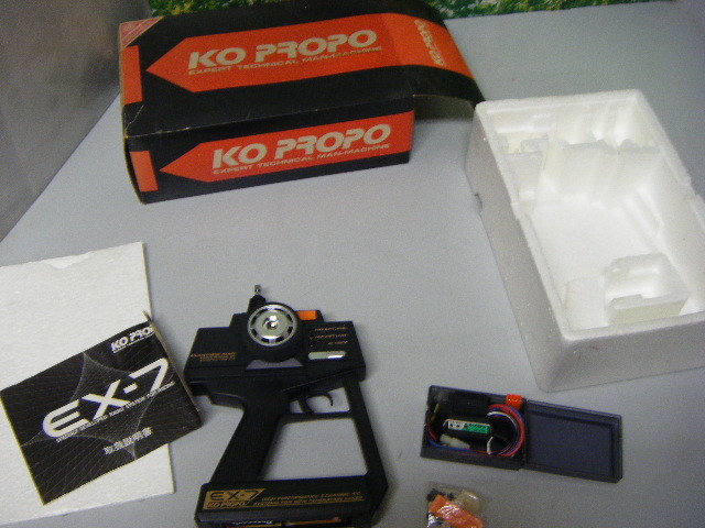 当時物 KO PROPO EX-7 プロポ ZX-400 アンプ サーボ　動作品 プロポ PROPO KO 当時物 EX-7 アンプ ZX-400 サーボ 動作品 当時 CX-2