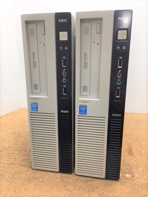 送料無料，豊富な 1789 NEC Mate MK33ML-N MK33MLZMJ5SN Core i5-4590 3.30GHz 2台セット(パソコン単体)｜売買されたオークション情報、yahooの商品情報をアーカイブ公開 - オークファン NEC