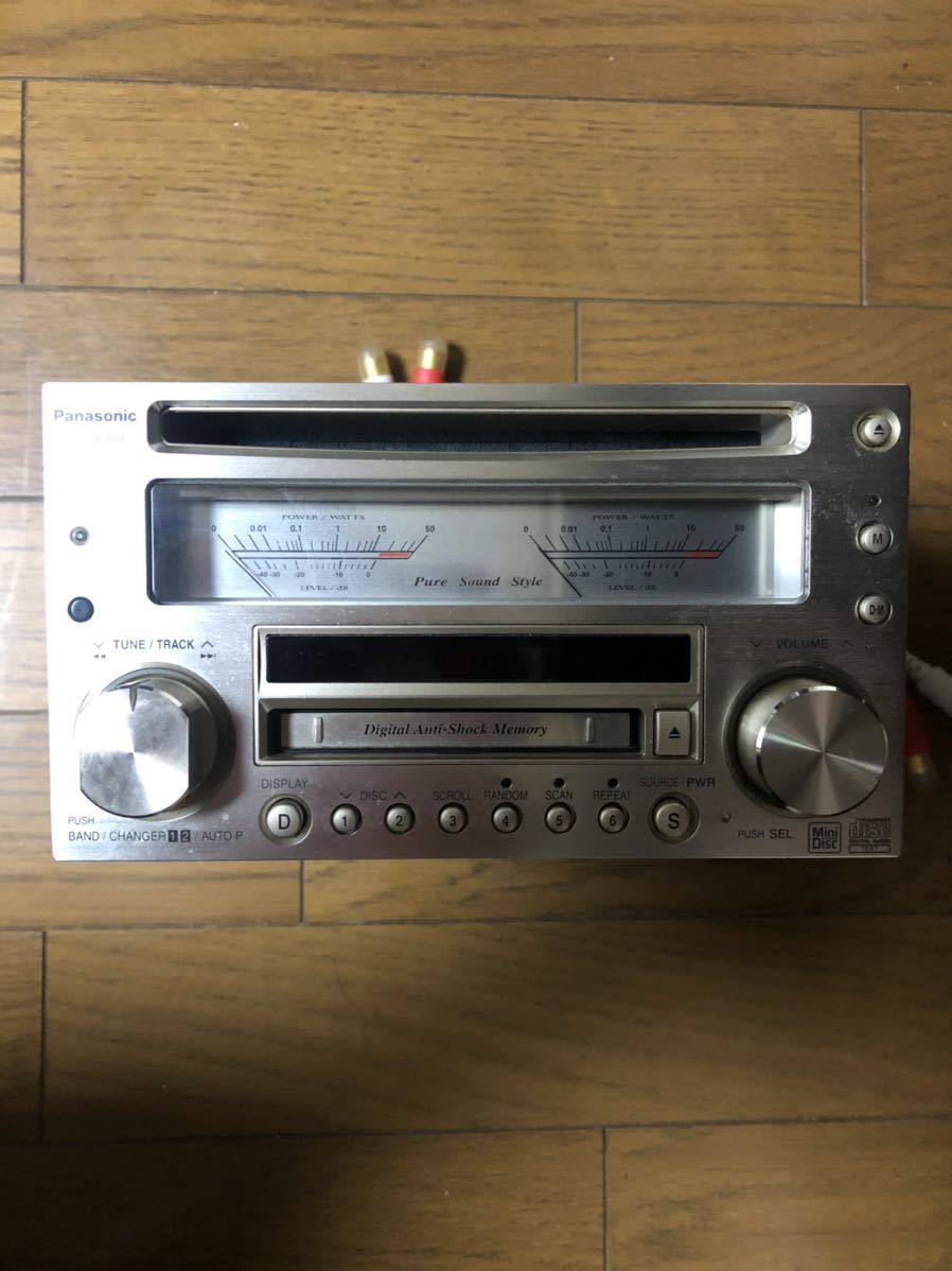 Panasonic CDMDデッキ 【CQ-VX5500】ジャンク品 中古 パナソニック CQ