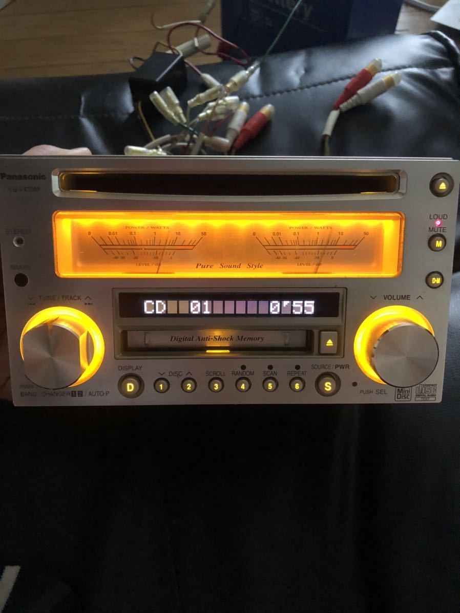 Panasonic CDMDデッキ 【CQ-VX5500】ジャンク品 中古 パナソニック CQ