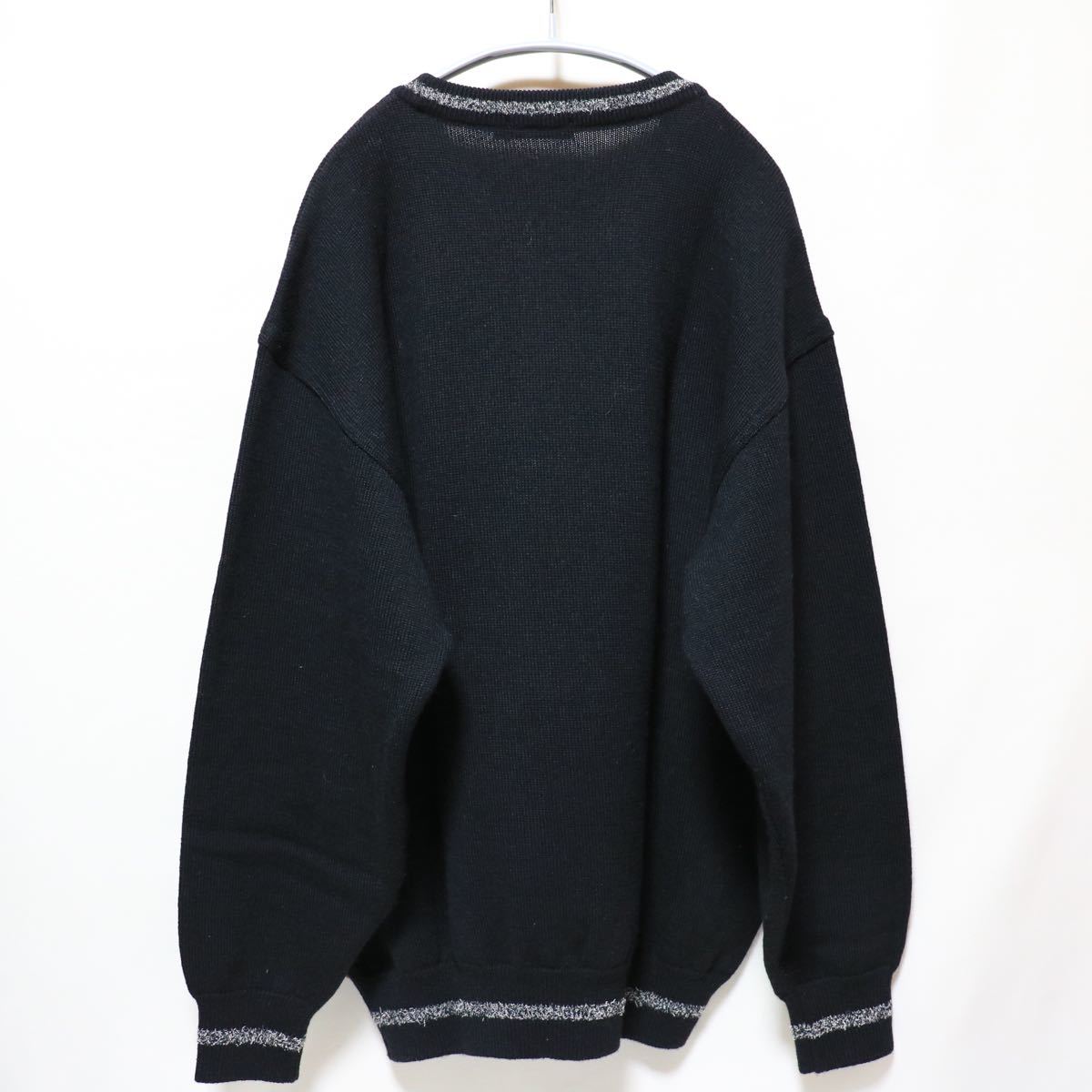 hardy amies sport/90s vintage/panel knit sweater/wool/ハーディ 
