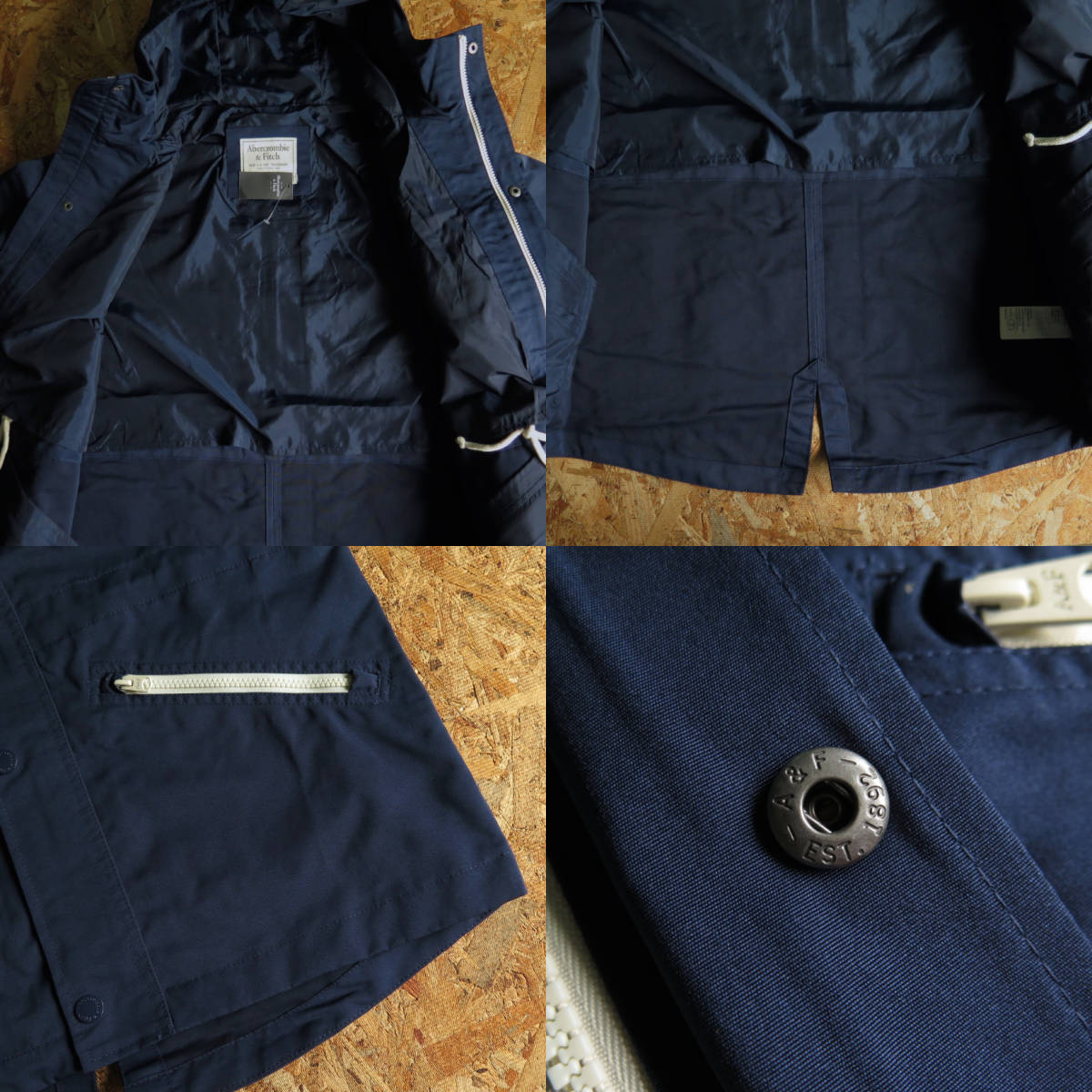 新品☆本物 Abercrombie & Fitch Nylon Jacket Lサイズ アバクロ 