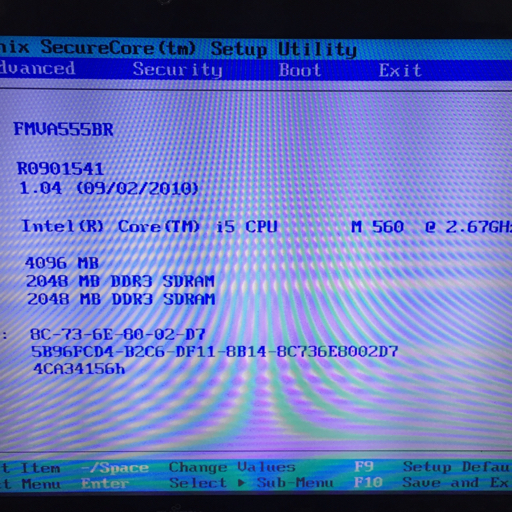 FUJITSU FMV LIFEBOOK AH550/5B FMVA555BR Core i5 560M 2.67GHz 