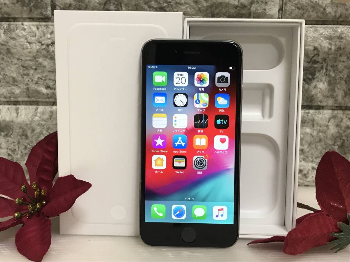 SoftBank iPhone 6 4.7インチ 16GB ブラック A1586 MG472J/A 〇判定/バッテリー92％(iPhone 6 ...