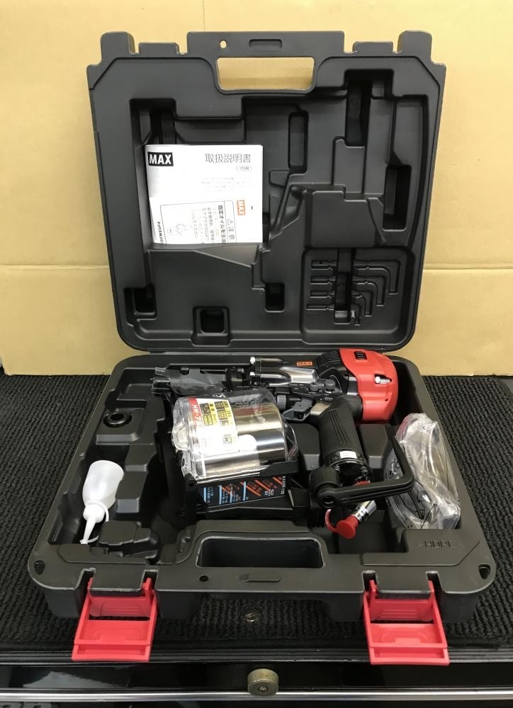 001♪未使用品・即決価格♪MAX マックス 高圧エア釘打機 スーパーネイラ HN-75N3(D)-G