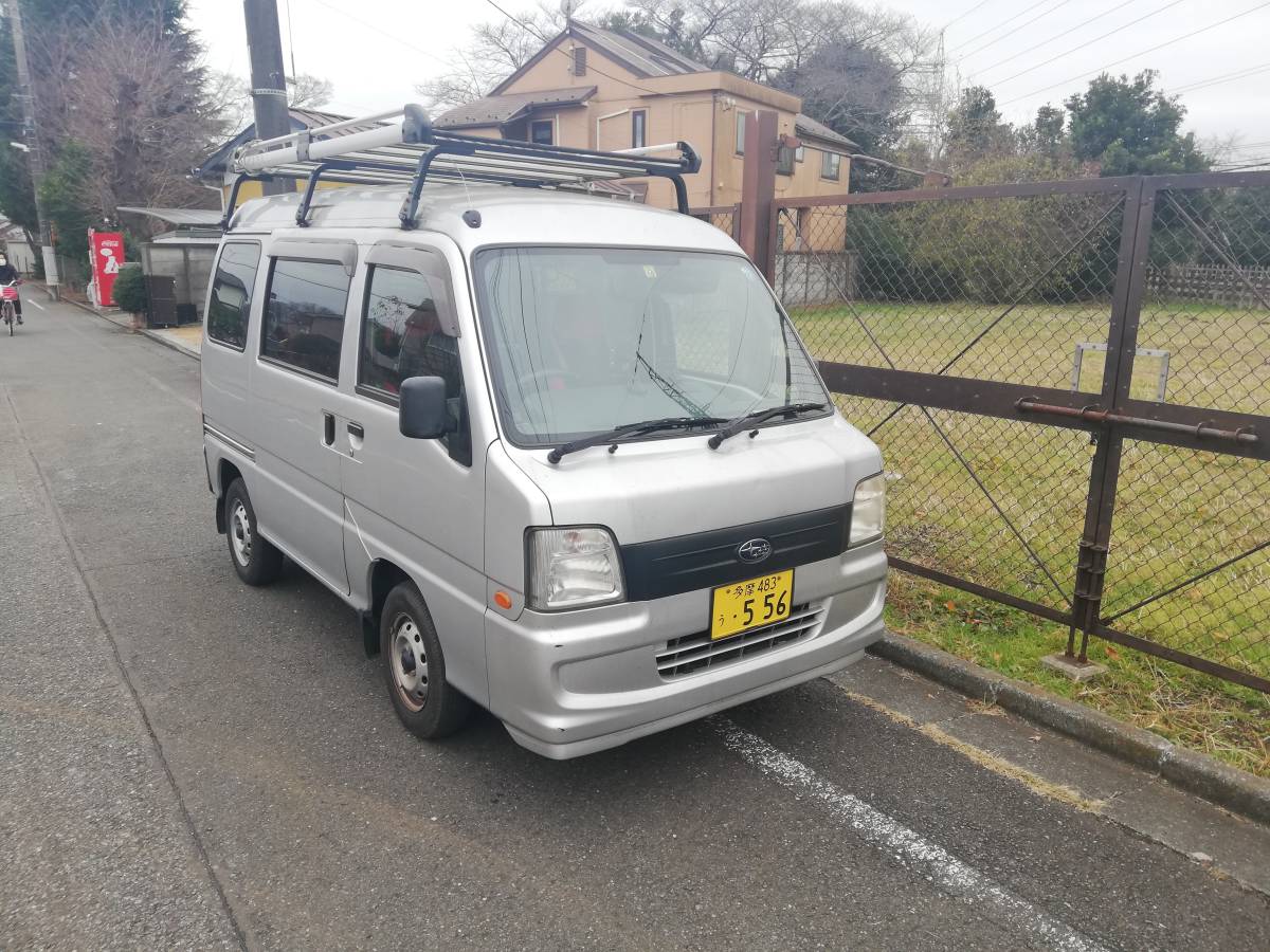 スバル 4WD サンバーバン！TV2 AT とりあえず軽箱欲しい方に！車検1年 