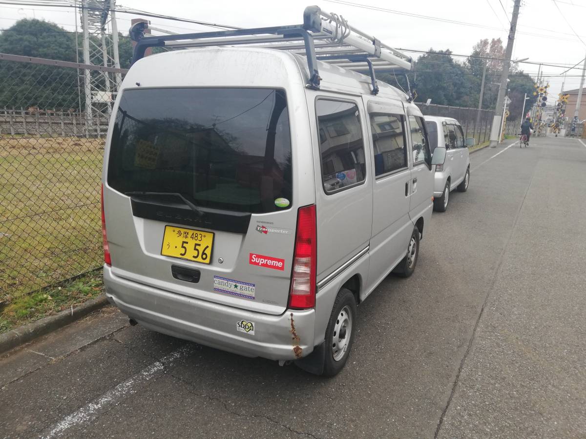 スバル 4WD サンバーバン！TV2 AT とりあえず軽箱欲しい方に！車検1年 