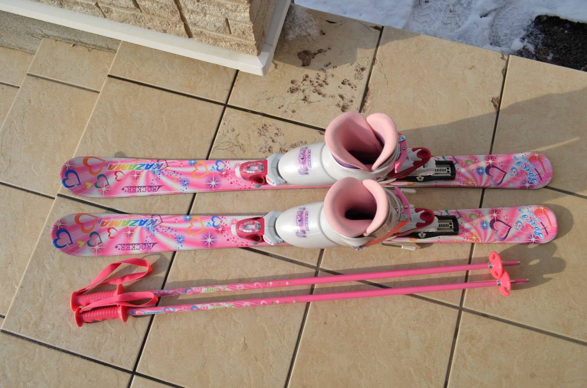 KAZAMA ブーツ スキー板 セット スキーセット19〜20㎝ ジュニアキッズ