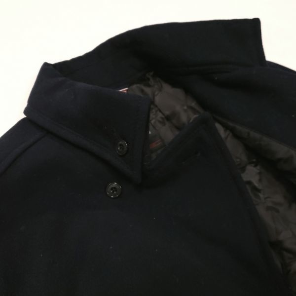 新品ニコルクラブフォーメンＮＩＣＯＬＥ　中綿メルトンピーコートＭ紺JK2024／断熱素材 NICOLE CLUB FOR ニコルの通販 pコート ダウン・中綿