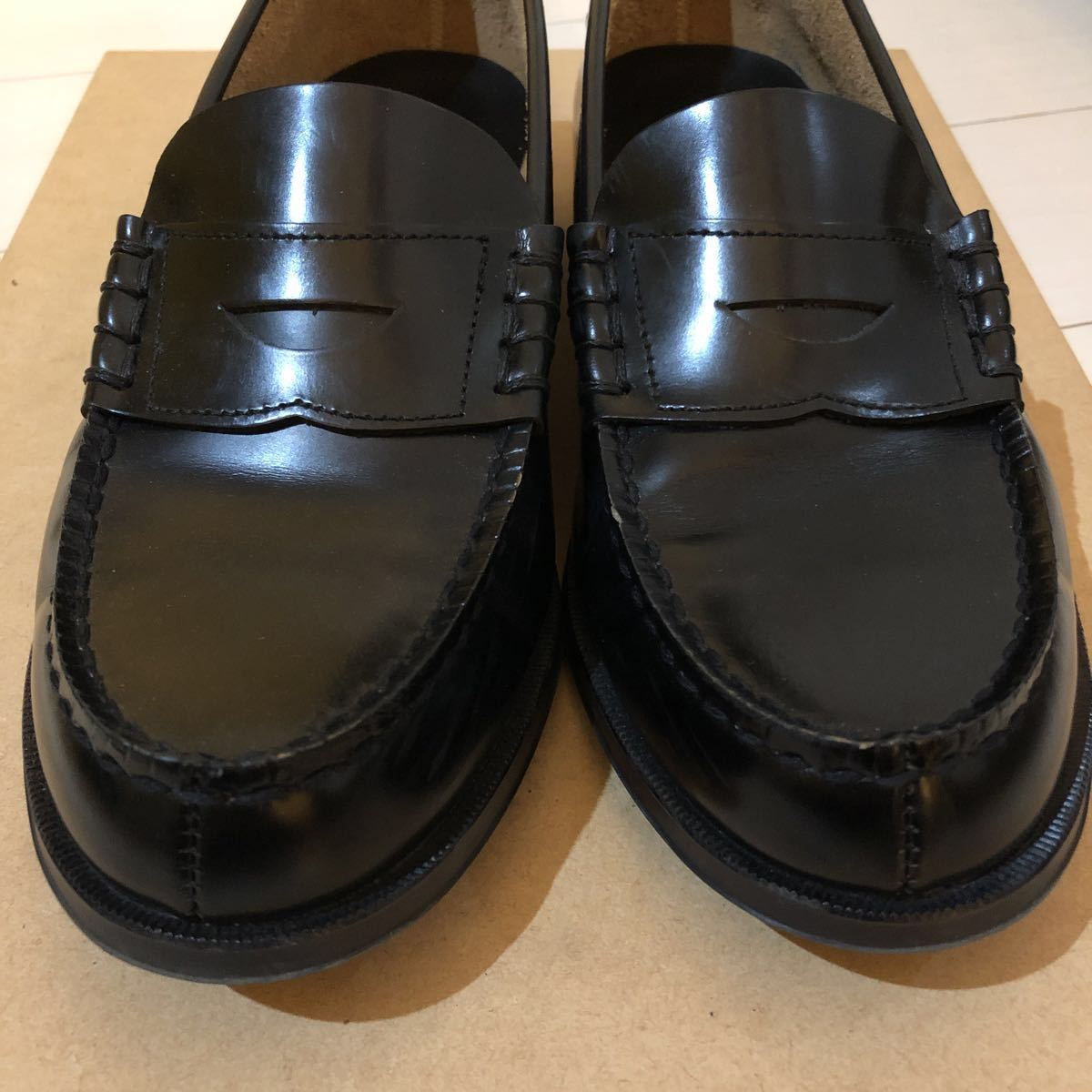 304 HARUTA ハルタ ローファー 学生 通学 24.5cm 24 1/2 EE【中古】85 