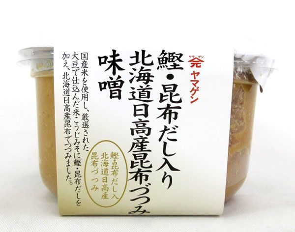 送料200円■ko111■◎山元醸造 鰹・昆布だし入り 北海道 日高産昆布づつみ 味噌（750g）　12点【シンオク】