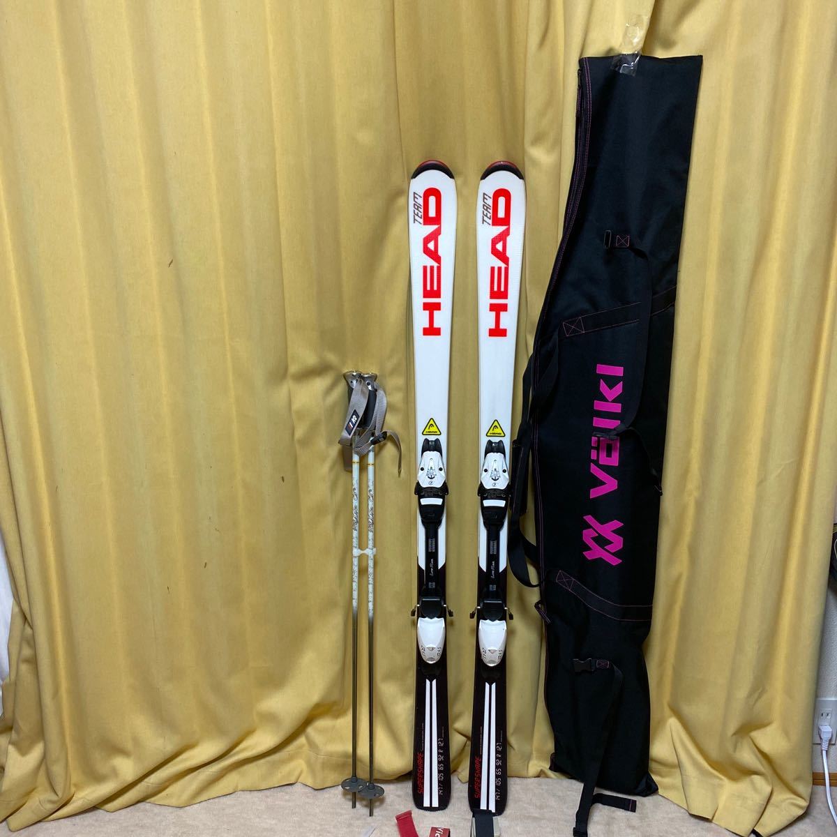 | 安い商品を通販サイトから探す スキー板 スキーバンド スキーホルダー ストック HEAD スキー板　ストック　ケース　147cm 送料1400円