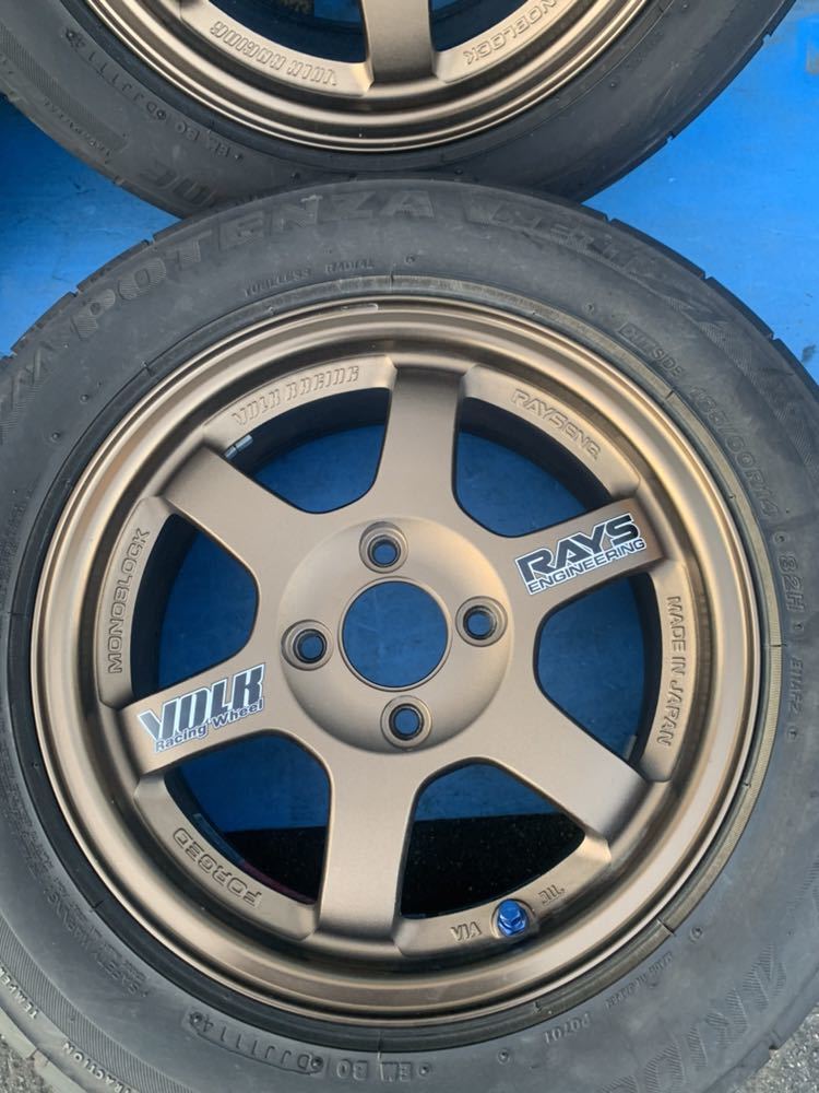 レイズ TE37 14インチ ブロンズ ボルクレーシング TE37 14×6j ＋38