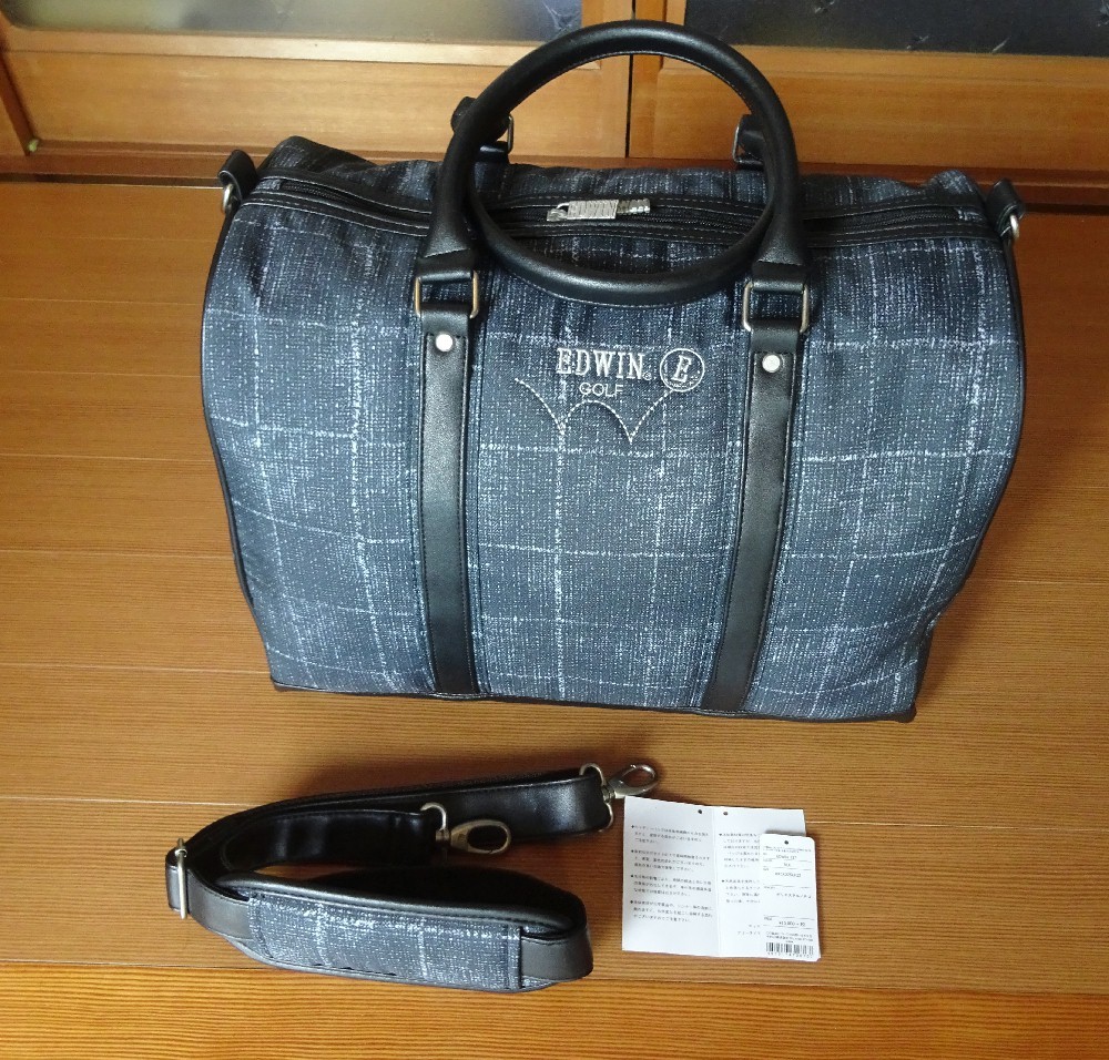  1円 EDWIN GOLF エドウィンゴルフ EDWIN-137 ボストンバッグ ブラック 15000円＋税(ボストンバッグ)｜売買されたオークション情報、yahooの商品情報をアーカイブ公開 - オークファン ボストンバッグ