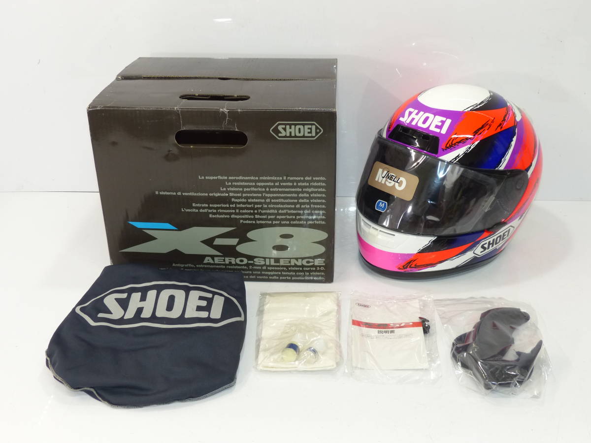 未使用品 ヘルメット【SHOEI】X-8 ブラック とてつもない 