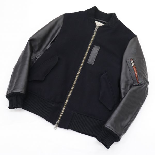 中古・古着通販AVIREX 牛革 切替レザージャケット (アヴィレックス) 美 