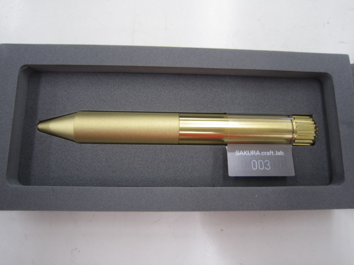 31-0979】☆新品☆SAKURA craft lab 003 ゴールド 真鍮製 黒インク