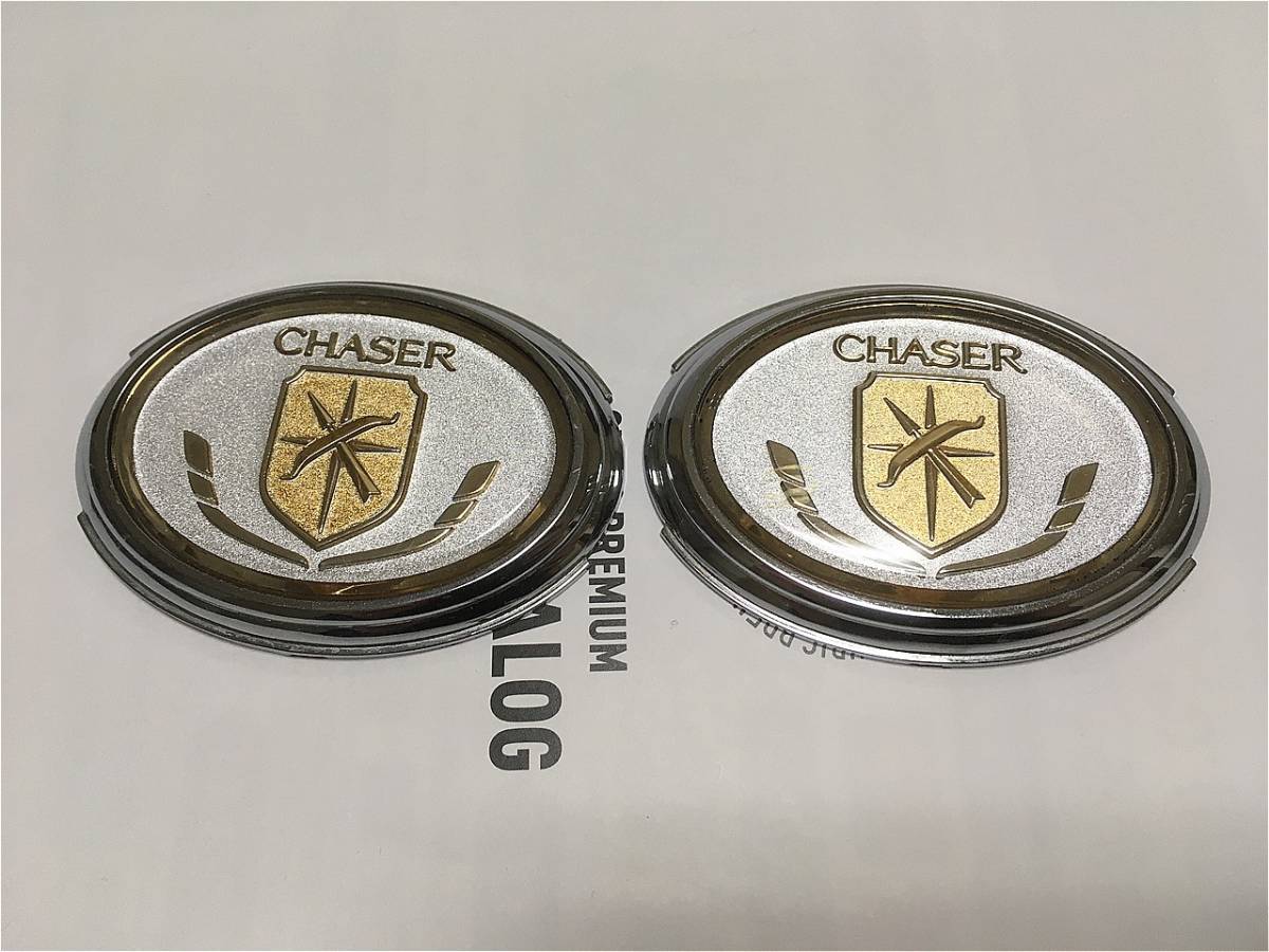 トヨタ GX81 チェイサー 純正 リアエンブレム 新品 当時物 希少 JZX81 GX81 チェイサー CHASER ピラーエンブレム トヨタ純正 JZX90