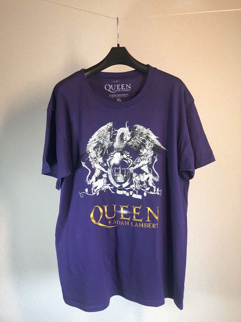 クイーン＋アダムランバート 来日 2020 公式グッズ Tシャツ XL 紫 THE
