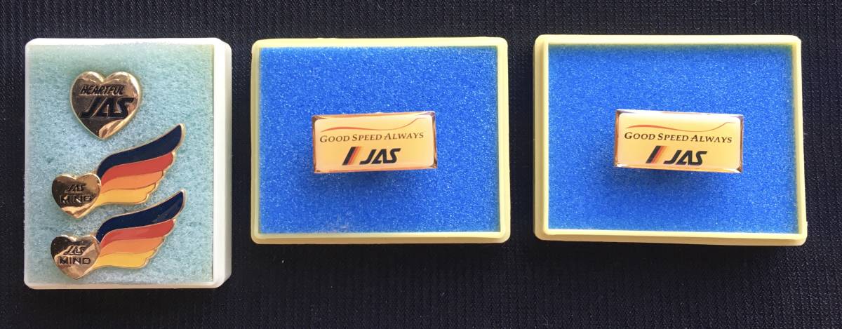 日本エアシステム☆JAS☆ピンバッジ 日本エアシステム JAS 東亜国内