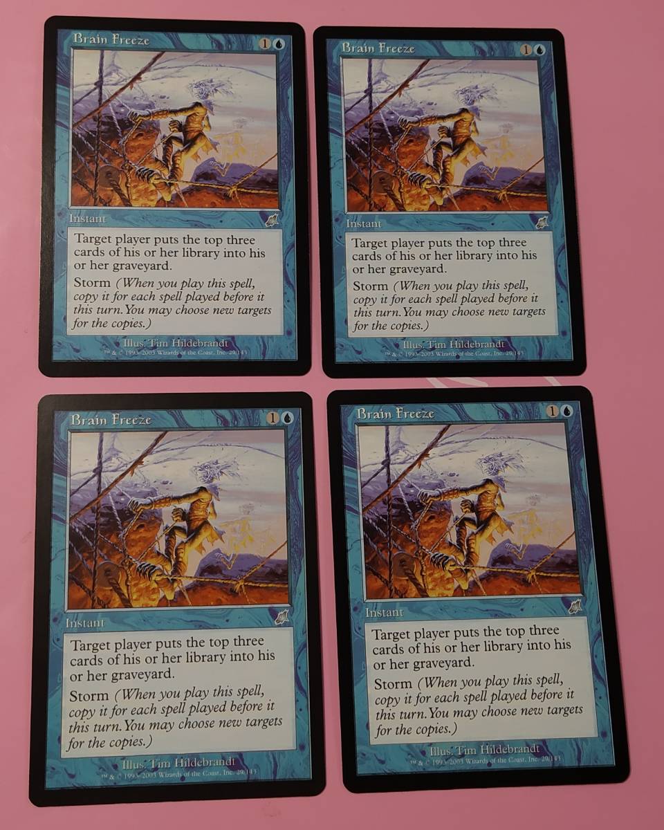 Mtg SCG 思考停止/Brain Freeze 英語4枚セット MTG 思考停止⁄Brain Brain