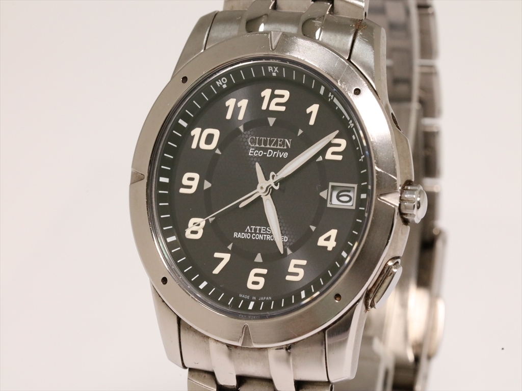 値下げCITIZENアテッサ電波時計 1円☆正規【シチズン】アテッサ H110